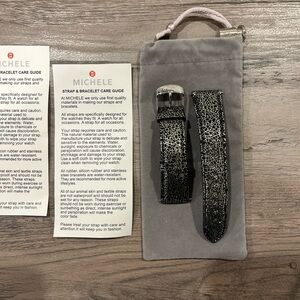 Michele “spider web” 20mm Strap genuine leather *super rare*